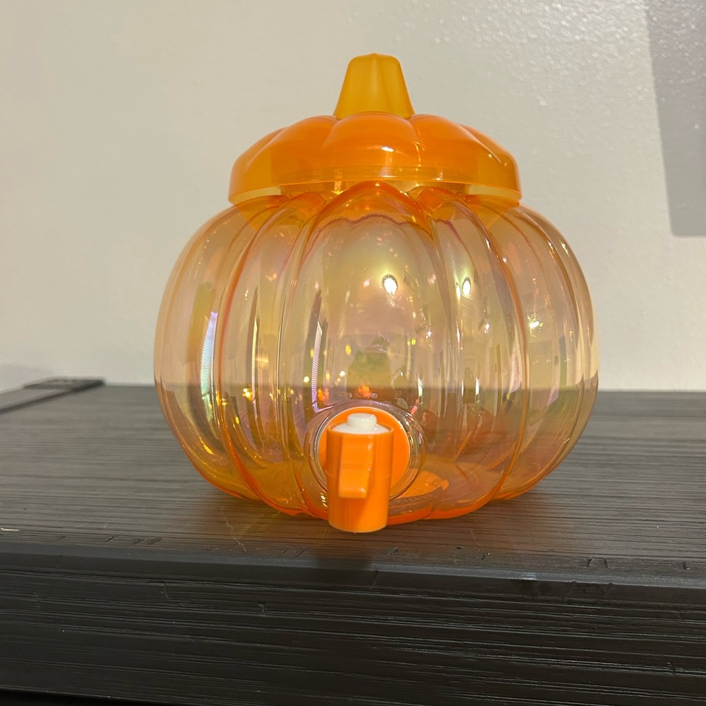 Orange Pumpkin Drink Dispenser